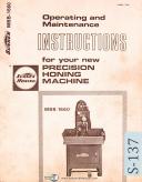 Sunnen-Sunnen MBB 1660, Honing Machine, Operations and Maintenance Manual-MBB 1660-MBB-175-C-01